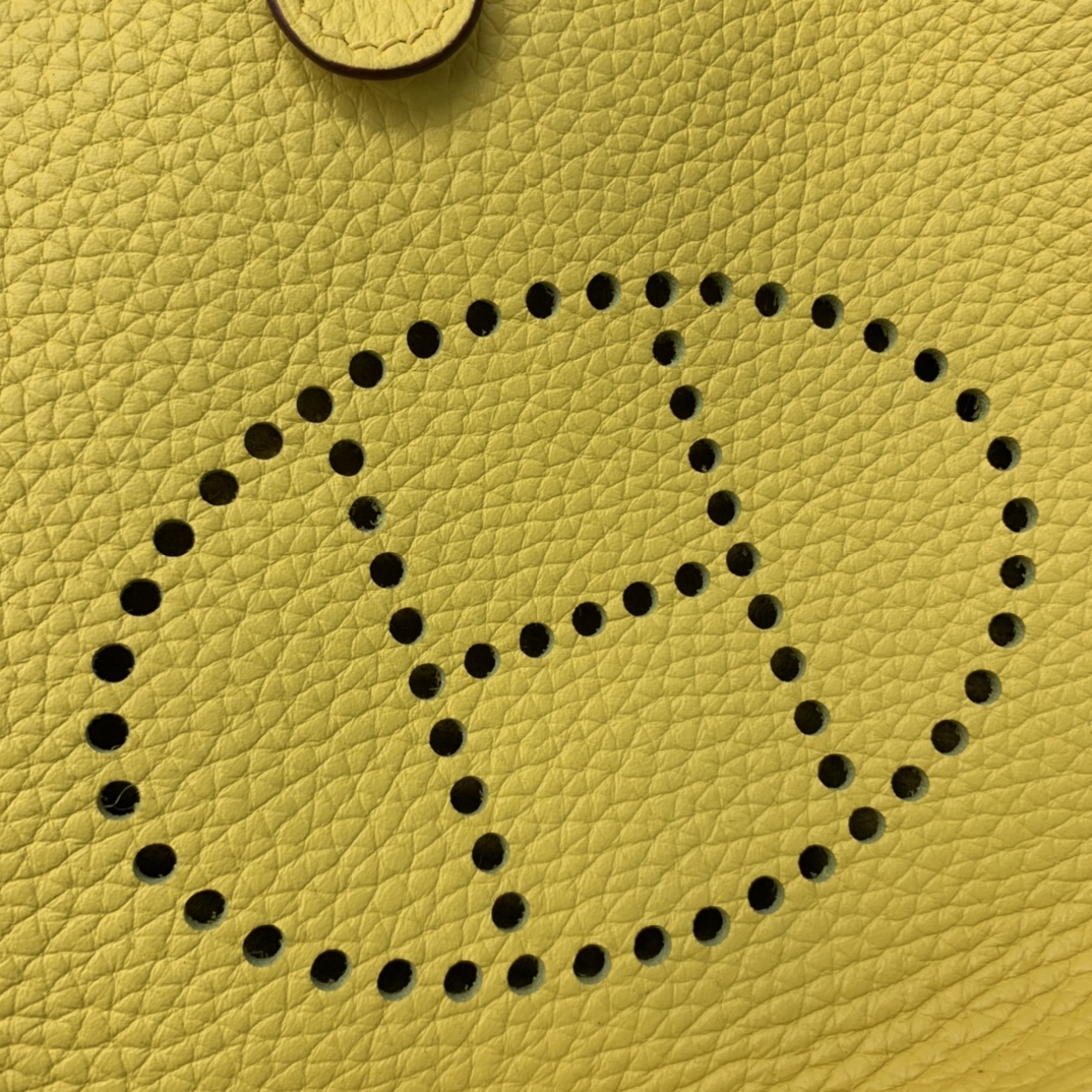 에르메스 미니 에블린16 옐로우 금장 끌레망스 가죽